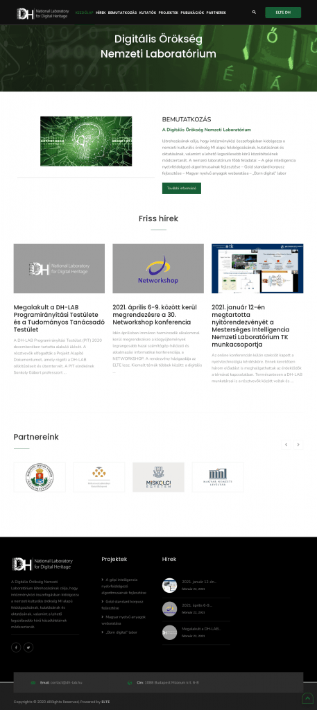 DH-LAB website development