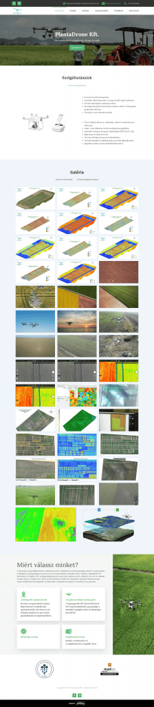 Plantadrone website development