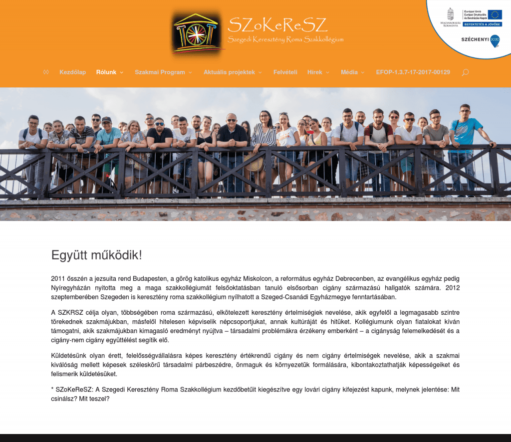 SZKRSZ Website development