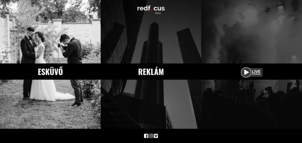 Redfocusfilms website development