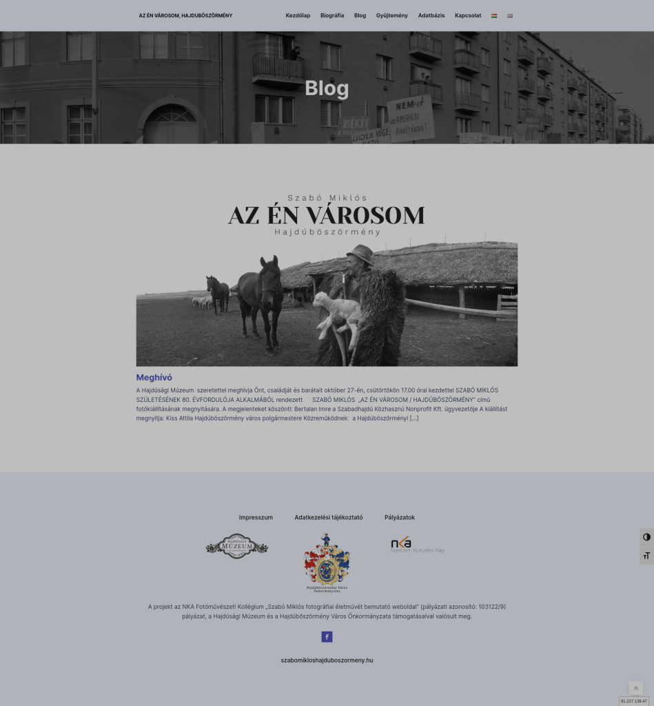 Miklós Szabó Website development