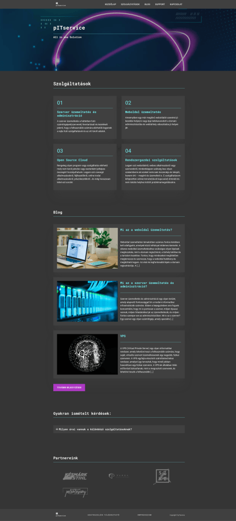 pITService website development