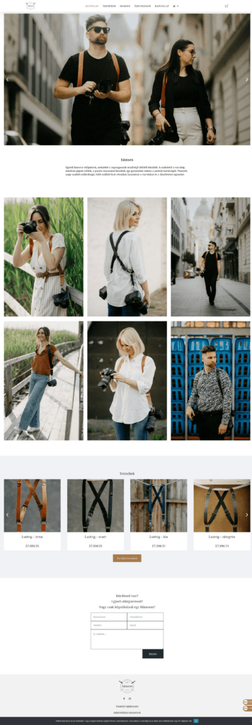 hamsen-harness webshop development